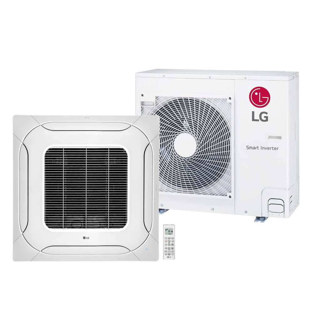 Ar Condicionado Split Cassete 4 Vias Inverter LG 36000 BTU/h Frio Monofásico ZT-Q36GNLAA - 220 Volts